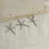 Comércio exterior quente branco K liga de estrela do mar pingente coreano DIY cinco pontas estrela clavícula colar pingente joias atacado