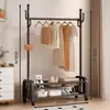 Nuevo modelo de perchero de pie para dormitorio, perchero de pie interior simple y engrosado para colgar ropa en las habitaciones del hogar