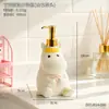 Frasco Fofo de Álcool em Gel Moomin, Frasco Reutilizável Tipo Pump para Bancada de Banheiro, Frasco de Sabonete Líquido e Loção