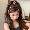 Pinza para el Cabello Estrella de Dopamina Chica Y2K Corazón Pinza Lateral Flequillo Pequeña Pinza para la Frente Tocado Popular Lindo