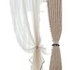 [Downton Abbey] Cortinas Jacquard de Flores Oscuras Estilo Retro Francés Totalmente Opacas Tela de Lujo Accesible para Sala de Estar y Dormitorio