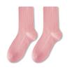 Meias de Algodão Puro com Costura Dupla para Mulheres, Comprimento Médio da Panturrilha, Anti-Pilling, Respiráveis e Absorventes de Suor, Meias de Fio Felpudo Estilo Novo, Antibacterianas e Desodorantes Meias Zhuji