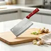 Cuchillo de cocina de acero inoxidable cepillado, hecho en fábrica, afilado para cortar verduras y carne, cuchillo para rebanar, cuchillo de chef, cuchillo doméstico