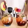 Palitos de Dente Guarda-chuva para Decoração de Coquetel, Palitos de Dente Guarda-chuva para Apresentação de Bebidas, Palitos de Dente Guarda-chuva para Decoração de Prato de Frutas e Bolo