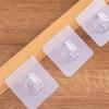 Gancho Transparente de Cuerno Plástico Adhesivo Sin Marcas para Puerta Trasera Gancho Cocina Pared Fuerte Adhesivo Mágico Sin Clavos