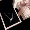 Love Lodge S925 Prata Esterlina Doce Luz Luxo Diamante Amor Pingente Colar Pescoço Moda Jóias Mulheres Y01356