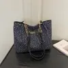 Bolso tote para el hombro y cruzado, fresco y moderno, estilo casual y simple para mujer, estampado 2026, gran capacidad para compras