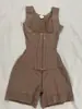 Prenda de una pieza moldeadora exclusiva transfronteriza, control de abdomen y realce de glúteos, estilo con cremallera, tela de nailon, corsé reductor