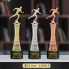 Trofeo de Cristal Personalizado y Medalla para Carrera de Relevos, Juegos Deportivos, Maratón y Campeonato de Carrera de Larga Distancia