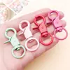 Pinzas para Pintar Joyería DIY Hebilla Aleación de Zinc Hebilla de Perro Colorida Llavero Hebilla Giratoria Elástica Hebilla con Forma de Cangrejo Accesorios para Pinzas