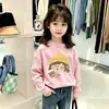 Camiseta de Manga Larga para Niña Estilo Nuevo Otoño 2026 Bebé Niña Holgada Estampado de Dibujos Animados Top Moderno Femenino