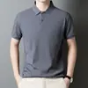 Camada Base Masculina Casual Gola Polo Manga Curta Estilo Coreano 7A Antibacteriana Nova Sem Costura POLO Moda Casual Dropshipping
