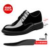 Zapatos de Cuero con Aumento de Altura Interior para Hombre 2025 Nuevo Cara Brillante Zapatos de Vestir de Negocios Cuero Brillante Aumento de Altura 8 cm Puntiagudos Zapatos para Novio Boda