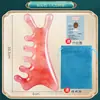 Peine Masajeador de Cabeza Pequeño para Terapia de Meridianos, Peine de Dientes Anchos para Raspado Facial, Peine Portátil para Limpiar Meridianos para Hombres y Mujeres