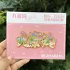 Ímãs de Geladeira de Metal para Caligrafia Jiuzhaigou, Decorações de Geladeira Culturais e Criativas, Lembranças Turísticas de Locais Cênicos, Atacado