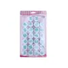 26 Piezas molde de resorte alfanumérico mayúsculas y minúsculas molde de prensa de impresión para pastel de azúcar molde de corte herramienta para hornear