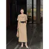 Estilo Elegante Maduro Verano 2026, Blusa de Manga Corta con Cuello Volante de Diseñador, Transmisión en Vivo de Nuevo Producto, Dropshipping Transfronterizo