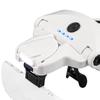 Nueva lupa de cabeza 9892B2C1 luz blanca LED 4 luces estilo carga USB 5 grupos lente óptica yalik