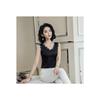 Verão Novo Loose Lace Sling Shirt Cetim Base Vest Sem costura Grande Tamanho Top Base Shirt
