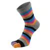 Calcetines de Cinco Dedos para Mujer, Calcetines de Algodón de Caña Media, Para Todas las Estaciones, Venta al por Mayor de Fábrica, Absorbentes de Sudor, Antideslizantes, de Cinco Dedos, Calcetines de Dedo Partido Personalizados Transfronterizos
