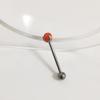 Uña de Lengua F136 Aobao Tres Garras Bola de Ópalo Bola Aleación de Titanio G23 Joyería para Perforación Corporal Uña de Labio Uña de Hueso de Oreja