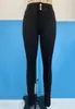 Calça casual feminina de cintura alta, elástica, justa, para o verão, emagrecedora e que levanta o bumbum, skinny, preta e branca, estilo europeu e americano transfronteiriço