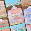 Cartão Postal Ilustração Pintura a Óleo Simples Estilo Pintado à Mão Festival Romântico Cartão de Mensagem de Aniversário para Alunos do Ensino Fundamental e Médio Cartão de Decoração