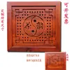 Mesa de centro para uso doméstico con incrustaciones de palisandro y wengué, accesorios de bandeja de acero inoxidable estilo chino, juego completo de platos de drenaje, hecho a medida