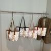 Nuevo Bolso de Moda para Mujer 2025 Nuevo Trendy Simple Color Contraste Impreso Bolso Tote Lindo Nicho Bolso de Hombro