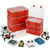 Caja de Almacenamiento Portátil de Plástico PP con Múltiples Compartimentos, Caja de Almacenamiento Engrosada para Piezas de Juguete, Caja de Almacenamiento para Herramientas de Reparación