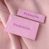Personalización de Etiqueta de Cuello de Ropa Etiqueta de Cuello de Alta Densidad Personalización Marca Registrada de Ropa de Mujer Personalización Marca Tejida Etiqueta de Tela Personalización Etiqueta de Medio Doblez