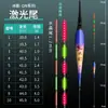 Flotador de Pesca Luminoso que Cambia de Color, Flotador Electrónico Ultra Brillante, Doble Uso para Día y Noche, Flotador Electrónico de Cola Dura LED para Pesca Nocturna