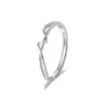 Anillo Mobius anillo de pareja un par de estilo frío nicho sentido de alta calidad anillo liso par de anillos moda simple anillo abierto