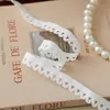 Suministro en Stock de Banda Elástica Semircircular de Nylon de 1.2 cm en Color Blanco, Cinta Elástica de Nylon para Manualidades para Ropa Interior