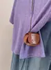 Camisa Polo Feminina Roxa de Alta Qualidade Estilo Coreano Verão Seda Gelada Manga Curta Top Simples Feminino A10822