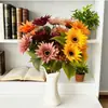 Flores Artificiais, Gérbera, Série de Pinturas a Óleo Europeias e Americanas, Decoração de Sala Modelo Residencial, Fotografia de Casamento, Atacado Transfronteiriço