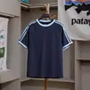 ¡Rayas de Bloques de Color! Camiseta de Verano para Hombre y Mujer, para Exteriores, de Secado Rápido, Transpirable, Versátil, Cuello Redondo, Manga Corta 12320
