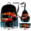 Nuevo Set de Mochila para Estudiantes Cool y Simple de Amazon para Hombre y Mujer, Bolso de Hombro, Estuche para Lápices