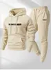 Sudadera Casual de Moda Unisex Estilo Europeo y Americano Transfronteriza, Sudadera con Capucha Estampada y Conjunto Deportivo con Cordón