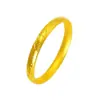 Tienda de Oro Mismo Estilo Arena Dorada Método Antiguo Herencia Sutra del Corazón Pulsera para Mujer Alta Retención de Color Artesanía Fina Anillo Liso Esmerilado Sólido Pulsera Venta al por Mayor