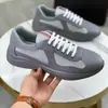 1:1 Caixa Original Mercadorias de Guangzhou 1:1 Caixa Original Novo Estilo Couro e Lona Cadarço Respirável Casual Tênis Exportação Sapatos Masculinos