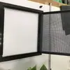 Cubierta Superior para Acuario Anti-Salto de Peces Ornamentales Tapa abatible Borde Cubierta Malla de Acero Dorado Transpirable y Transmitente a la Luz/Placa de Aluminio-Plástico Opaca