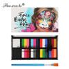 Amazon venda quente 12 grade Halloween palco maquiagem cor correspondência pintura corporal cor terno terno fábrica atacado