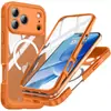 Adequado para Capa de Celular Transparente Três-à-Prova Apple 17 Magsafe Sucção Magnética Iphone17Air Externo Anti-Queda