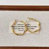 Pendientes de Aro Grandes Exquisitos Chapados en Oro con Aguja de Plata S925 para Mujer, con un Estilo de Gama Alta, Minimalista, Elegante y Genial