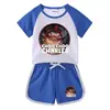 Traje de verano 2023 para niños y niñas, pantalones cortos de bebé, camiseta de manga corta, pantalones cortos, traje deportivo informal de dos piezas para niños