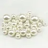 Suministro Directo de Fábrica ABS Alto Brillo No Poroso Perla de Imitación Material DIY 1 mm - 30 mm Perlas Sueltas de Perla de Imitación Estilo Coreano Perlas Brillantes