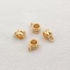 Shangjia cobre fundido 6mm padrão redondo espaçador talão pulseira colar liso talão