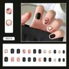Explosões Vermelhas da Internet Puro Desejo Estilo Simples Usar Armadura Diariamente Manicure Branca Peças Europeias e Americanas Francesa Longa Armadura Removível