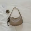 Bolso de mujer de alta costura estilo coreano de gran capacidad, nuevo modelo de verano 2026, bolso cruzado informal y relajado de nicho tipo dumpling
